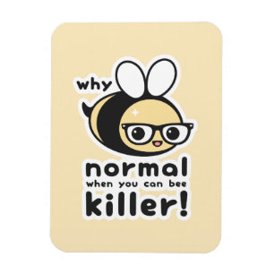 Imán Divertido Bumble Bee Pun