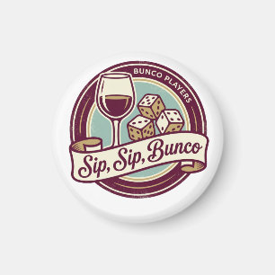 Imán Divertido Bunco de Dados para Tomar Vino