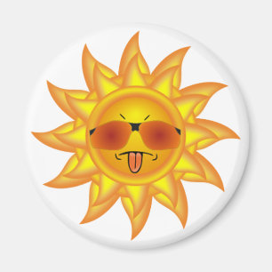 Imán Divertido, calor del verano, sol - actitud