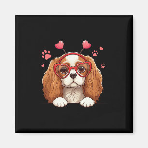 Imán Divertido Cavalier King Charles Spaniel Corazón Ca