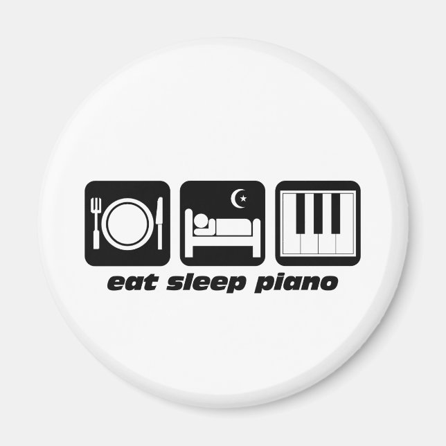 Imán Divertido como el piano de dormir (Frente)