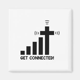 Imán Divertido Conéctate Jesús Cristo Fe Cristiana Yo