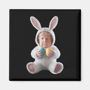 Imán Divertido conejito meme de Pascua Trump Feliz Día