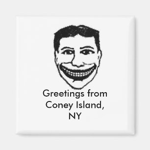 Imán divertido Coney Island de la cara