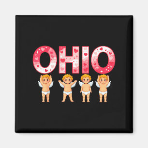 Imán Divertido Cud Ohio Partido del Medio Oeste O-h-i-o