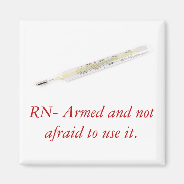 Imán divertido de la enfermera (Frente)