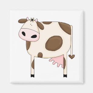 Imán divertido de la vaca tonta del humor del pa
