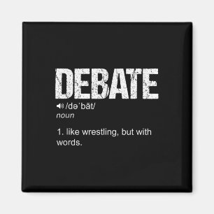 Imán Divertido Debate Equipo Discusión Discurso Guerra 