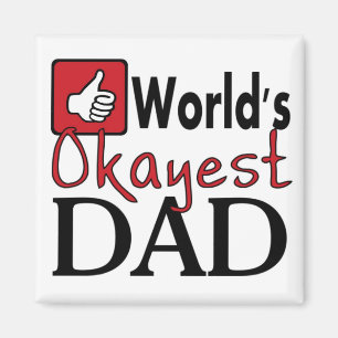 Imán divertido del día de padre del papá más