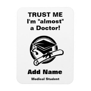 Imán divertido del estudiante de medicina