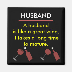 Imán divertido del vino del MARIDO