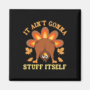 Imán Divertido Día de Acción de Gracias en Turquía no v