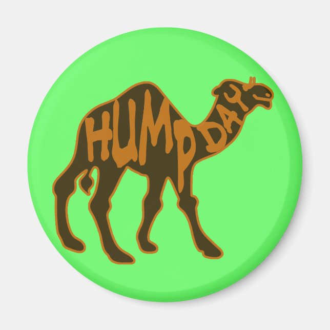 Imán Divertido Día de Hump con Camel (Frente)