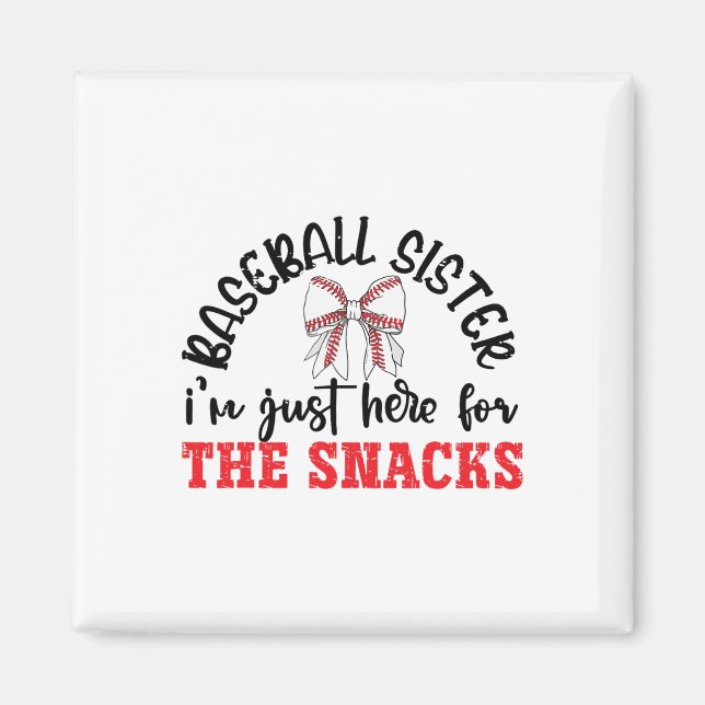 Imán Divertido Día del Juego Hermana de Bysebyll Estoy  (Frente)