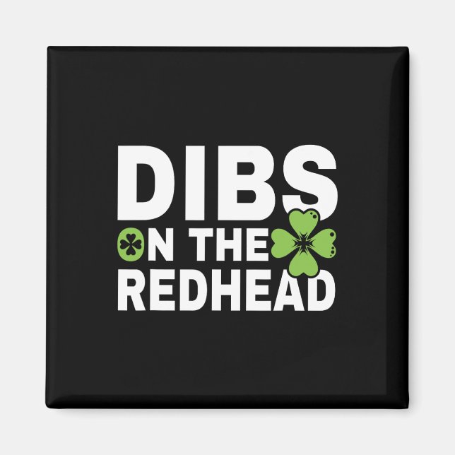 Imán Divertido Día Irlandés De Sta Patrones Shamrock Di (Frente)