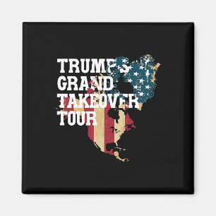 Imán Divertido Donald Trump Bandera Americana Canadá Gr