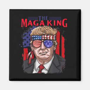 Imán Divertido Donald Trump Ultra Maga Rey de Julio USA