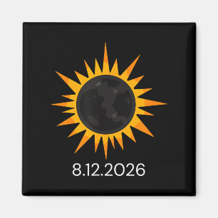 Imán Divertido Eclipse Total de Sol 12 de Agosto