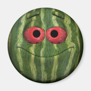 Imán Divertido emoticono de sandía