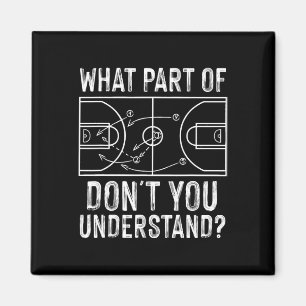 Imán Divertido entrenador de básquetbol diseño hombres 