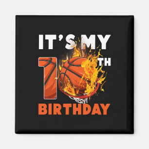 Imán Divertido es mi décimo cumpleaños, básquetbol de 1