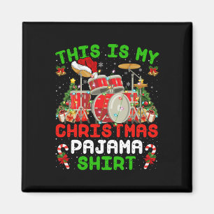 Imán Divertido Es Que Mis Navidades Pajama Drum Kit Chr