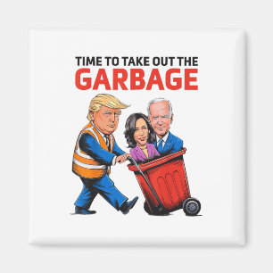 Imán Divertido Garbyge Para Trump 2024 - Momento De Sac