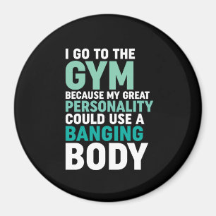 Imán Divertido Gimnasio De Entrenamiento Voy Al Gimnasi