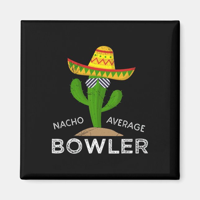 Imán Divertido gracioso humor sobre el Chiste Bowler (Frente)