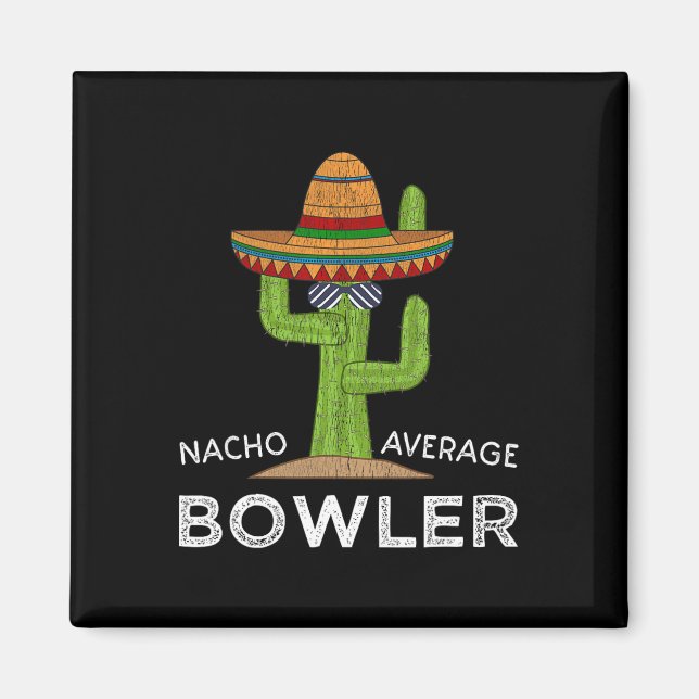Imán Divertido gracioso humor sobre el Chiste Bowler (Frente)