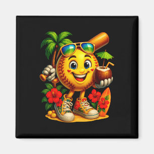 Imán Divertido Hawaii Softll Ll hawaiano Tropical Veran