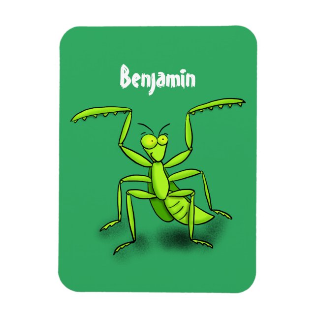 Imán Divertido ilustracion personalizado de mantis de o (Vertical)