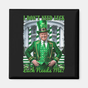 Imán Divertido irlandés Trump St Patricks Day Luck me n