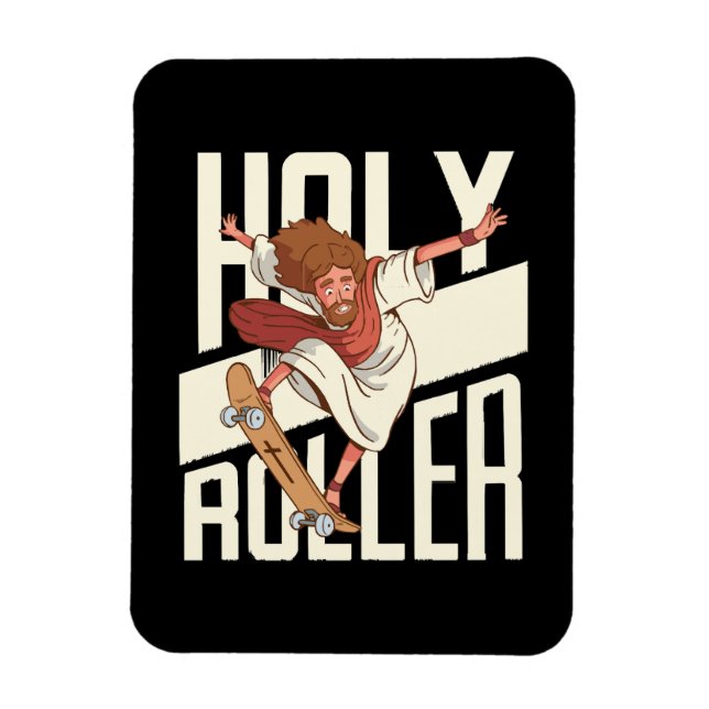Imán Divertido Jesús de Patineta Holy Roller (Vertical)