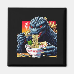Imán Divertido Kaiju Comiendo Ramen Amante de Monstruos