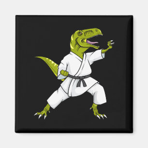 Imán Divertido Karatesaurus T-rex Dinosaurio Karate Sam