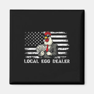 Imán Divertido local de huevos Dealer Bandera Americana