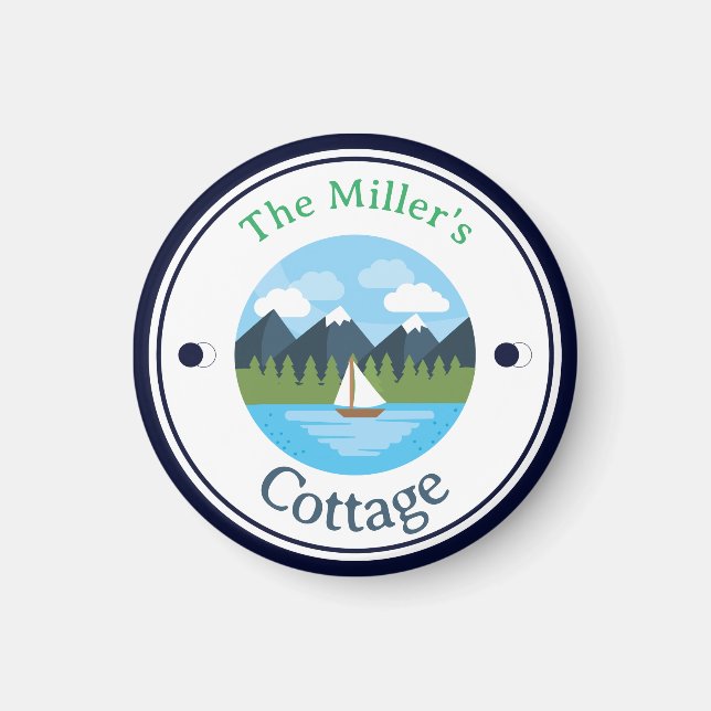 Imán ¡DIVERTIDO! Magnet - Cottage - Personalizado - Aña (Frente)