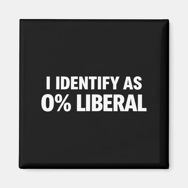 Imán Divertido me identifico como 0% declaración políti (Frente)