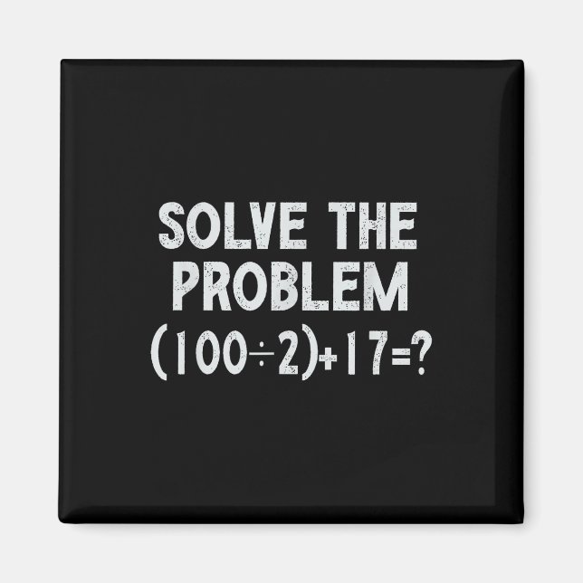 Imán Divertido meme 67 Pemdas profesor de matemáticas e (Frente)