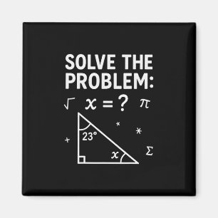 Imán Divertido meme de matemáticas 67 Resuelve el probl