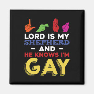 Imán Divertido Mes del Orgullo Gay LGBT Conciencia Leng