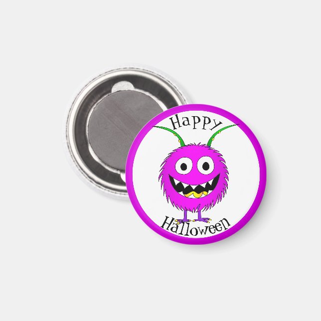 Imán Divertido, Monstruo, Halloween (Anverso/Reverso)