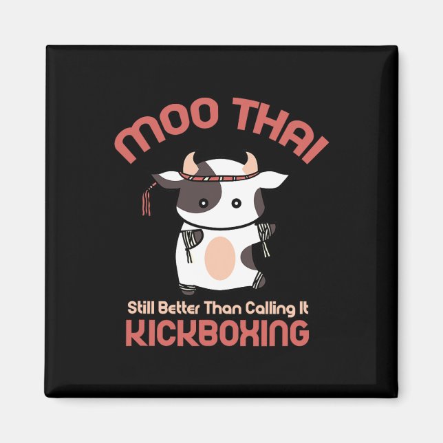 Imán Divertido Muay Thai Moo Thai Kickboxing  (Frente)