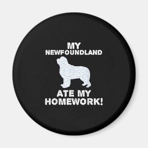 Imán Divertido Newfie Mi Terranova Se Comía Mi Hometr
