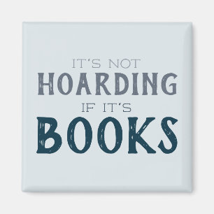 Imán Divertido "No es acaparar si son libros" amante de