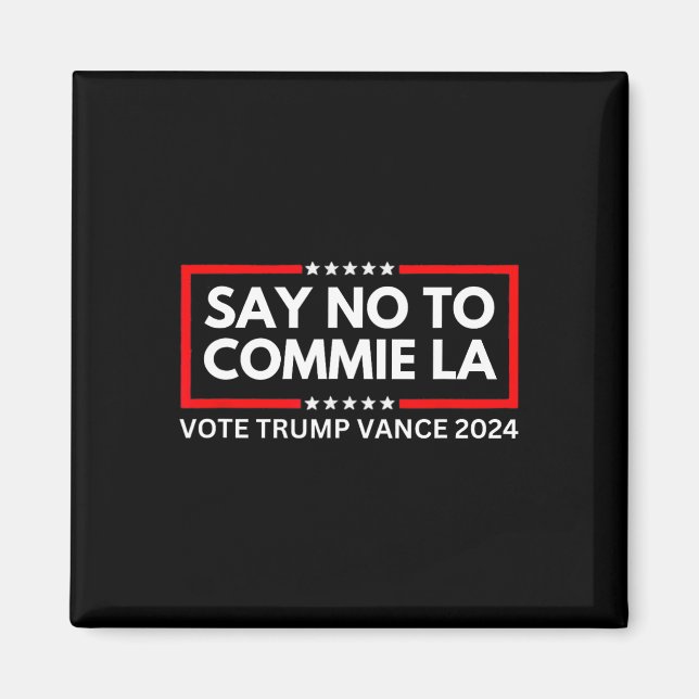 Imán Divertido No Político A La Comisión La Vote Trump  (Frente)