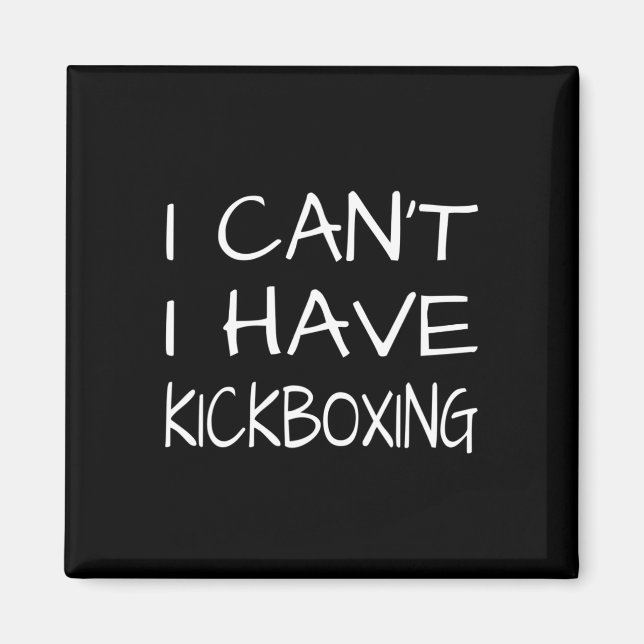 Imán Divertido - No puedo, tengo kickboxing  (Frente)