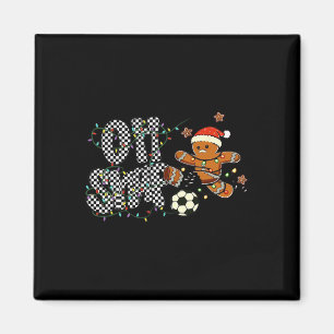 Imán Divertido Oh Snap Pan de Jengibre Fútbol Navidad R