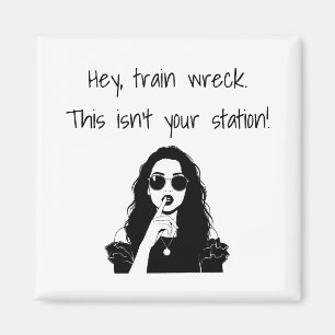 Imán Divertido Oye, descarrilamiento de tren Esto no es
